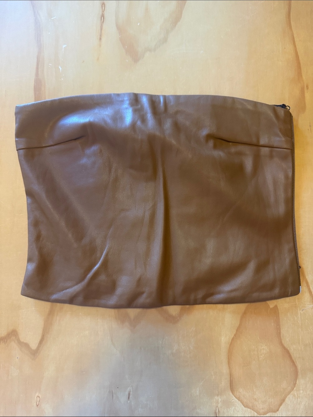 CULTNAKED Brown Leather Toiletry Pouch